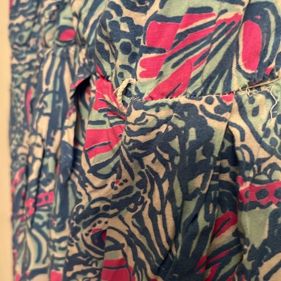 Lilly Pulitzer Girl’s Blue and Pink Patterned Maxi Dress. Size M (7/8) - Picture 7 of 8